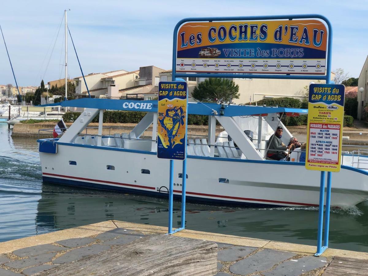 Cap Capistol Studio Le Cap D'Agde Vue Port Exterior photo
