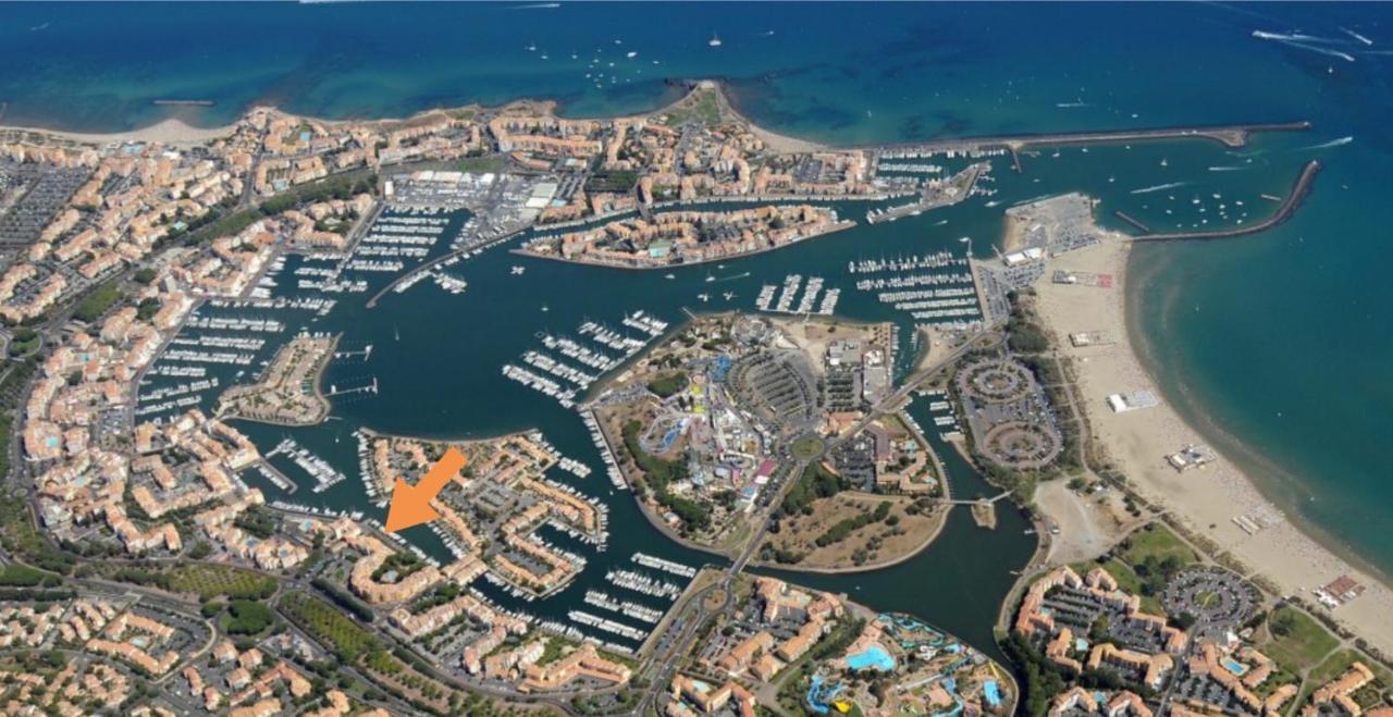 Cap Capistol Studio Le Cap D'Agde Vue Port Exterior photo